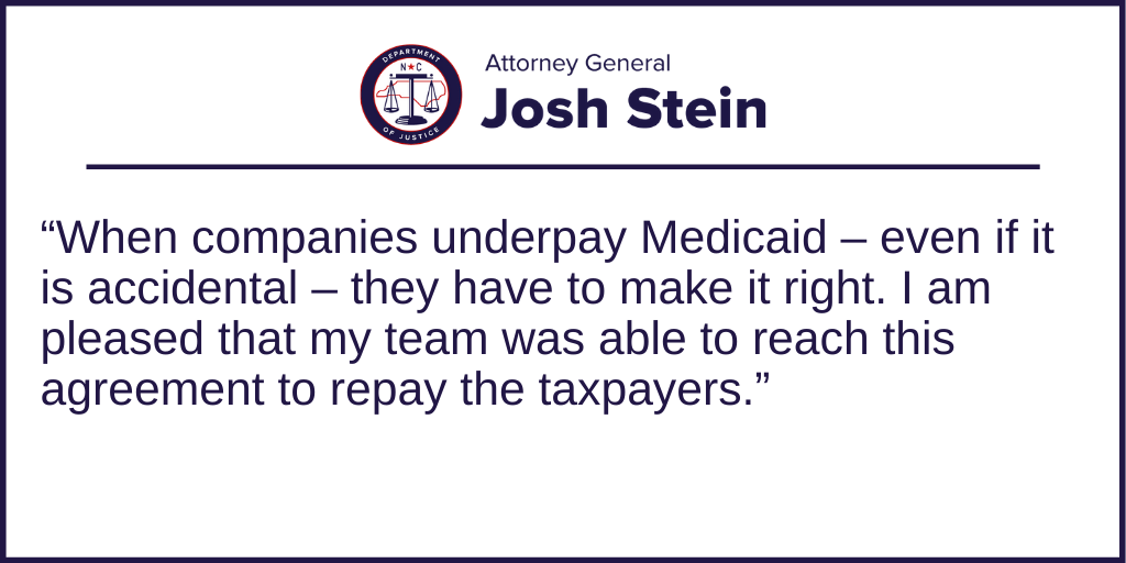 Attorney General Josh Stein's Medicaid Investigations Division