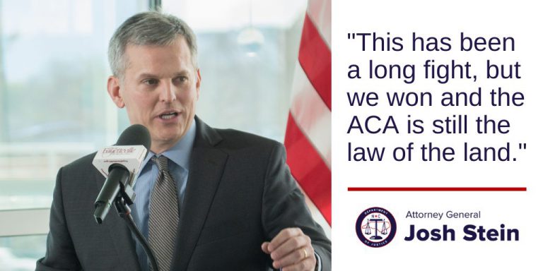 Attorney General Josh Stein Statement On Aca Victory At Supreme Court Ncdoj 6225