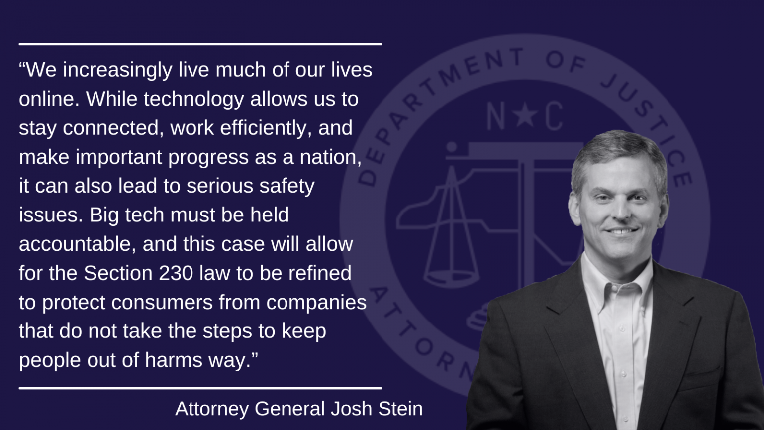 Attorney General Josh Stein Urges U.S. Supreme Court to Hold Big Tech ...