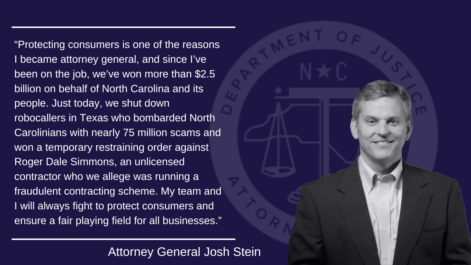 North Carolina Secretary of State General Counsel U.S. Consumer