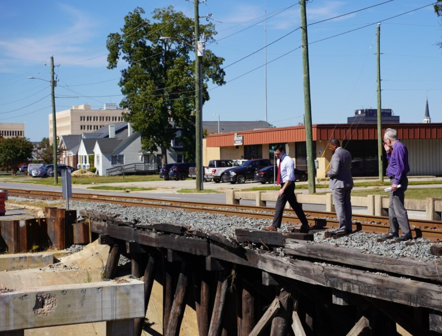 Attorney General Jeff Jackson Visits Fayetteville Project Losing $15.4 Million in FEMA Funds